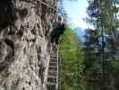 Schmied-Klettersteig: Sabrina in der Eibenquerung