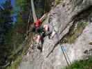 Schmied-Klettersteig: Norbert am Lärchenblock