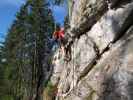 Schmied-Klettersteig: Norbert und Romana am Marderband