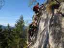 Schmied-Klettersteig: Romana und Norbert im Scharfen Eck