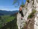 Schmied-Klettersteig: Norbert und Romana auf der Faschlbrücke