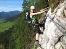 Schmied-Klettersteig: Romana am Voglbeerpfeiler