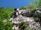 Echernwand-Klettersteig: Erich im Eibenwald