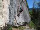 Echernwand-Klettersteig: Norbert in Roli's Wandl