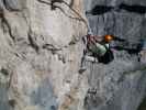 Echernwand-Klettersteig: Erich im Rolli-Dachl