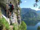 Echernwand-Klettersteig: Norbert auf der Deublerleiter