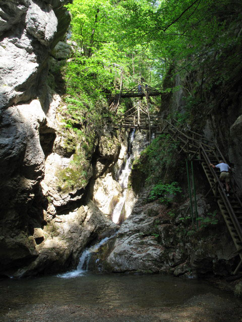 Kesselfallsteig in der Kesselwandklamm