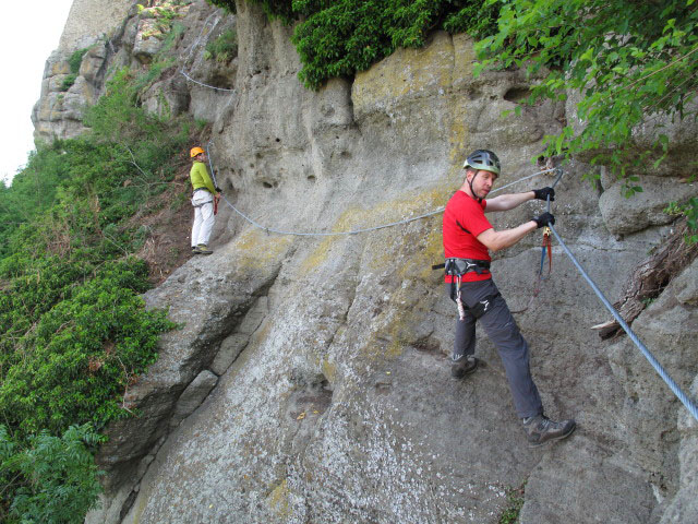 Leopold-Klettersteig: Andreas und Norbert