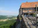 Leopold-Klettersteig: Andreas im Ausstieg, 484 m