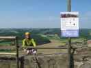 Leopold-Klettersteig: Andreas im Ausstieg, 484 m