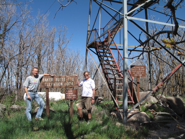 Ich und Papa am Baker Butte, 2.461 m m (25. Mai)