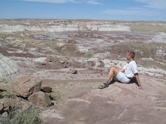Ich im Jasper Forest im Petrified Forest National Park (26. Mai)