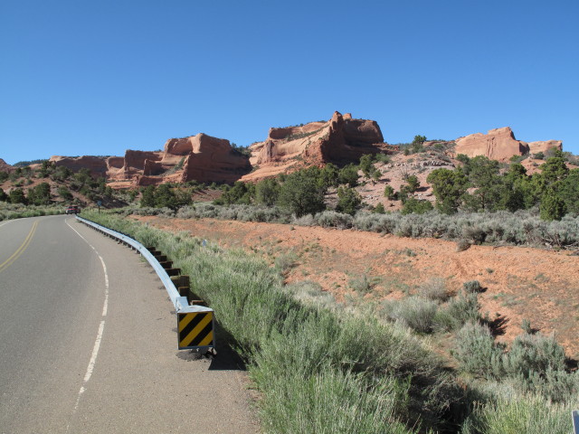 Indian Route 13 zwischen Lukachukai und Red Rock (27. Mai)