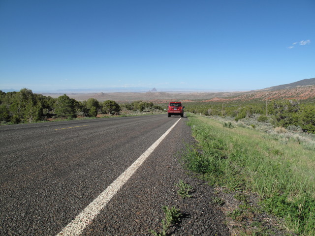 Indian Route 13 zwischen Lukachukai und Red Rock (27. Mai)