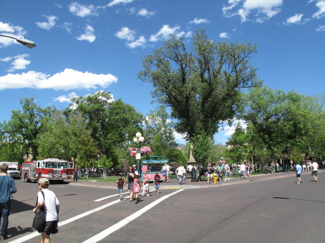 The Santa Fe Plaza in Santa Fe, 2.134 m (28. Mai)
