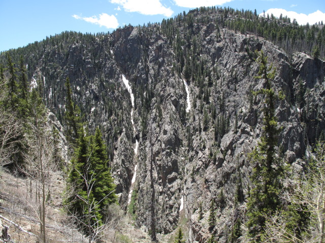 Toltec Gorge vom San Juan Express #216 der Cumbres & Toltec Scenic Narrow-Gauge Railroad aus (29. Mai)