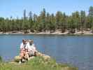 Papa und ich neben dem Woods Canyon Lake, 2.290 m (25. Mai)