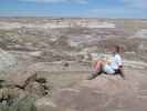 Ich im Jasper Forest im Petrified Forest National Park (26. Mai)