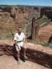 Ich am Spider Rock Overlook im Canyon de Chelly National Monument, 2.094 m (27. Mai)