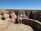 Papa und ich am Antelope House Overlook im Canyon de Chelly National Monument (27. Mai)