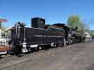 No. 487 der Cumbres & Toltec Scenic Narrow-Gauge Railroad in Chama, 2.397 m (28. Mai)