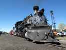 No. 487 der Cumbres & Toltec Scenic Narrow-Gauge Railroad in Chama, 2.397 m (28. Mai)