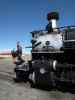 No. 489 mit San Juan Express #216 der Cumbres & Toltec Scenic Narrow-Gauge Railroad in Antonito, 2.404 m (29. Mai)