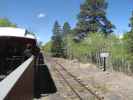 San Juan Express #216 der Cumbres & Toltec Scenic Narrow-Gauge Railroad in Big Horn, 2.750 m (29. Mai)