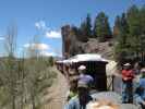 San Juan Express #216 der Cumbres & Toltec Scenic Narrow-Gauge Railroad zwischen Sublette und Toltec (29. Mai)