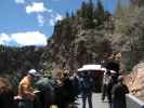 San Juan Express #216 der Cumbres & Toltec Scenic Narrow-Gauge Railroad beim Rock Tunnel (29. Mai)