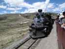 No. 488 mit San Juan Express #215 der Cumbres & Toltec Scenic Narrow-Gauge Railroad in Osier, 2.937 m (29. Mai)