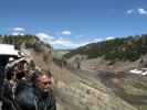 Papa im San Juan Express #216 der Cumbres & Toltec Scenic Narrow-Gauge Railroad zwischen Cascade Trestle und Los Pinos Bridge (29. Mai)