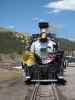 No. 489 mit San Juan Express #216 der Cumbres & Toltec Scenic Narrow-Gauge Railroad in Cumbres, 3.053 m (29. Mai)