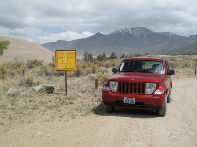 Medano Pass Jeeptrail bei der Sand Pit Picnic area (30. Mai)