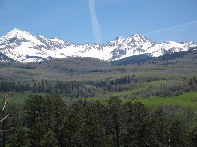 La Plata Mountains vom Jersey Jim Lookout Jeeptrail aus (31. Mai)