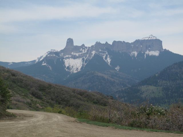 Chimney Rock vom Owl Creek & Chimney Rock Jeeptrail aus (1. Juni)