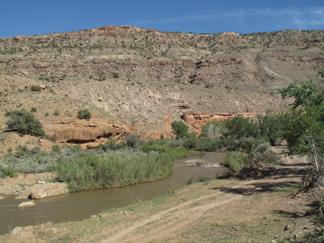 Escalante Creek vom Escalante Canyon Jeeptrail aus (2. Juni)