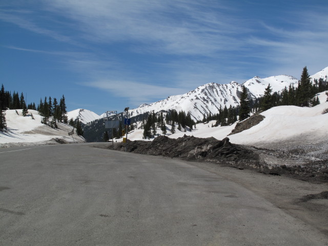 US 550 am Red Mountain Pass, 3.358 m (3. Juni)