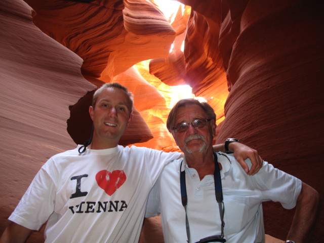 Ich und Papa im Lower Antelope Canyon (4. Juni)