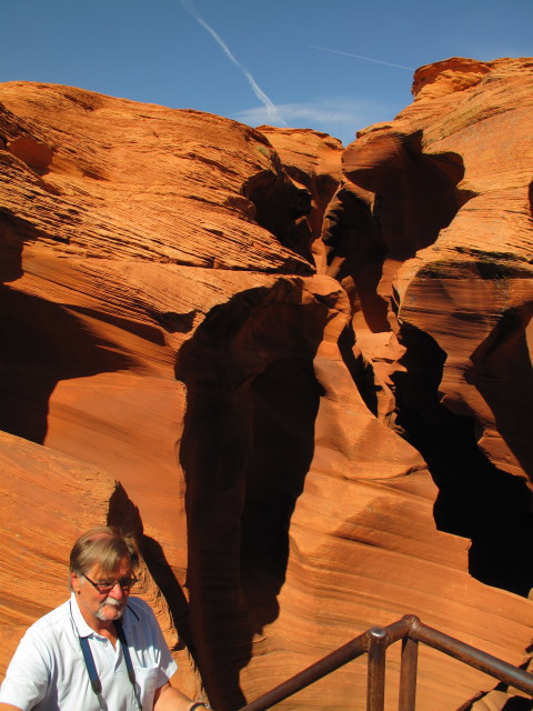 Papa im Ausstieg aus dem Lower Antelope Canyon (4. Juni)