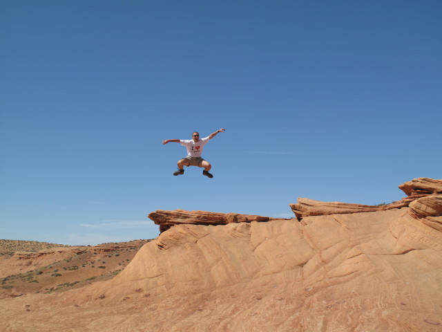 Ich beim Lower Antelope Canyon (4. Juni)