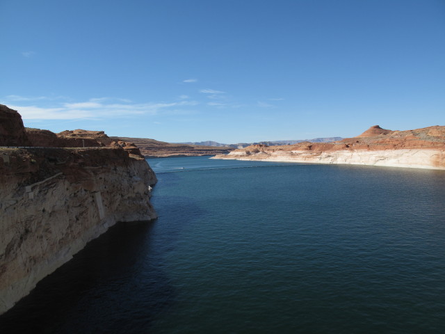 Lake Powell vom Glen Canyon Dam aus (4. Juni)