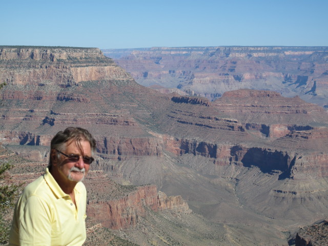 Papa am Grandview Point im Grand Canyon National Park, 2.256 m (5. Juni)