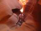 Ich im Lower Antelope Canyon (4. Juni)