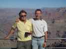 Papa und ich am Lipan Point im Grand Canyon National Park, 2.243 m (5. Juni)