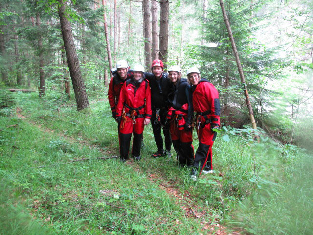 Gregor, Sabrina, Robert, Birgit und Renate am Ausstieg von der Predelica (12. Juni)