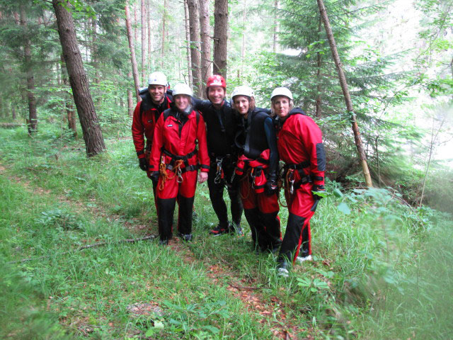 Gregor, Sabrina, Robert, Birgit und Renate am Ausstieg von der Predelica (12. Juni)