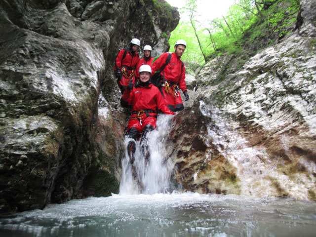 Sabrina, Birgit, Petra und Gregor in der Susec (13. Juni)