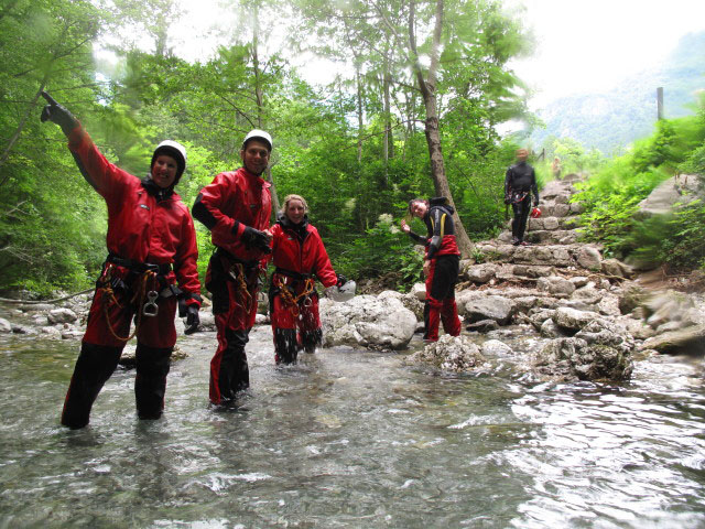 Renate, Gregor, Sabrina, Petra, Robert und Birgit in der Susec (13. Juni)