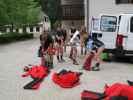 Gregor, Eveline, Renate, Petra, Christian, Birgit und Sabrina beim Motel Encijan (11. Juni)